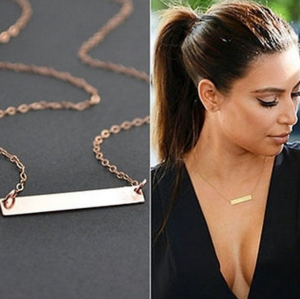 Couture Blank Slate🌟18K Gold Plated Golden Necklace